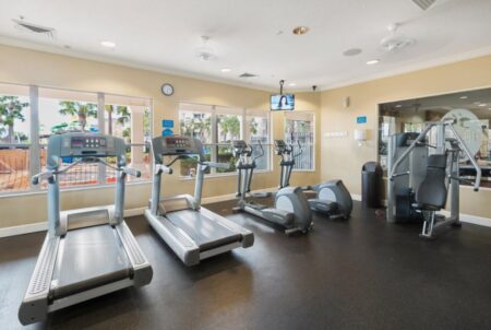 Gym equipment at Windsor Hills fitness centre