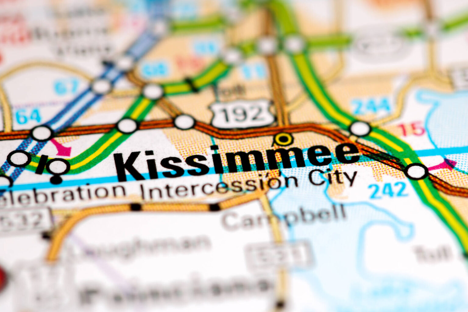 Kissimmee area map