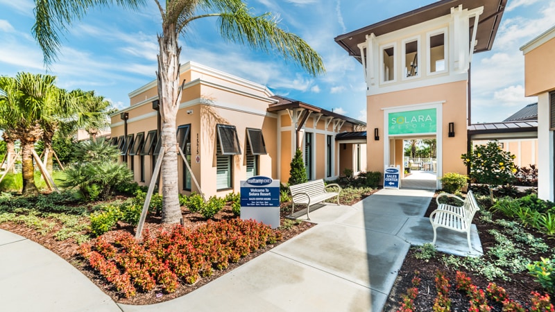 Solara Resort Grand Clubhouse entrance